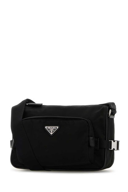 Prada Men Black Canvas Crossbody Bag