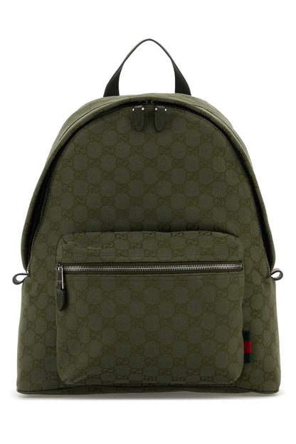 Gucci Men Gg Fabric Backpack