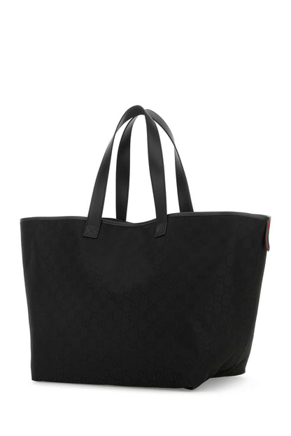 Gucci Men Black Fabric Shopping Bag