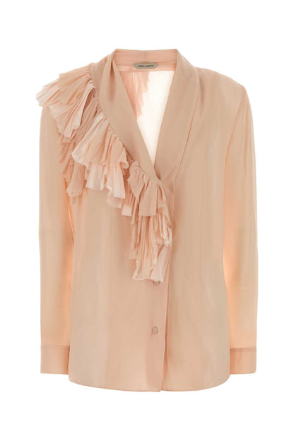 Alberta Ferretti Women Light Pink Silk Shirt