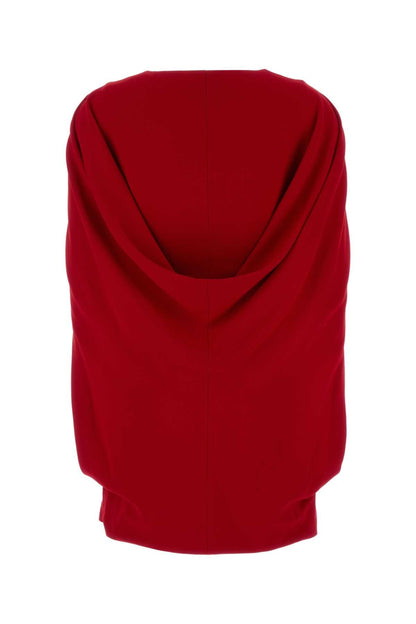 Alberta Ferretti Women Red Stretch Crepe Mini Dress