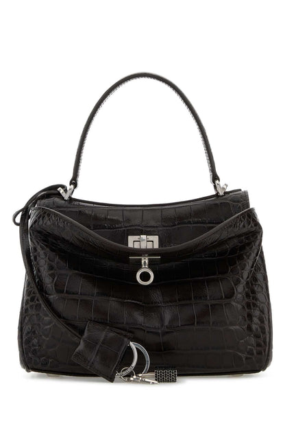 Balenciaga Women Brown Leather Mini Rodeo Handbag