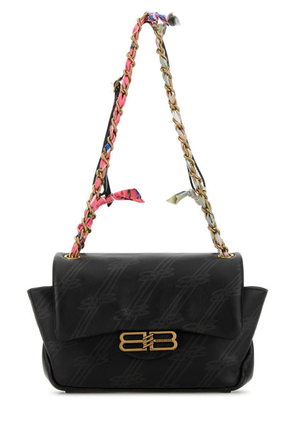Balenciaga Women Printed Leather Mini Darling Shoulder Bag