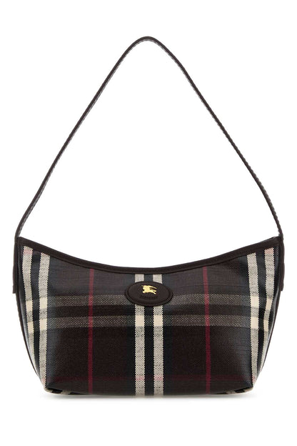 Burberry Women Printed Canvas Mini Highlands Shoulder Bag