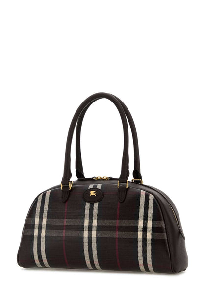 Burberry Women Printed Canvas Medium Highlands Handbag