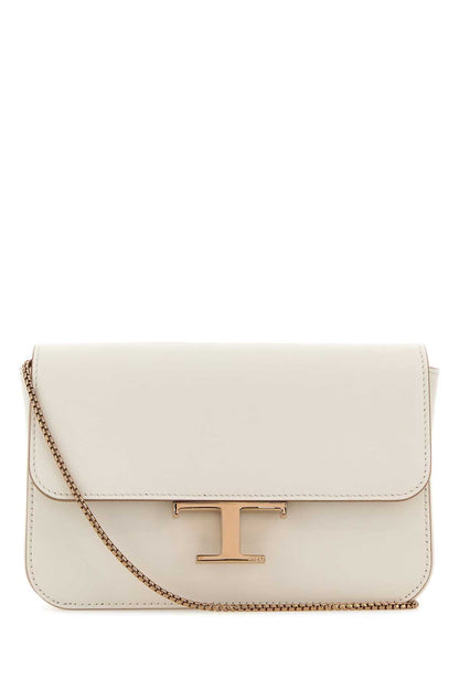 Tod's Women Ivory Leather Micro Crossbody Bag