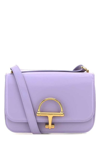 Gucci Women Lilac Leather Small Gucci Siena Shoulder Bag