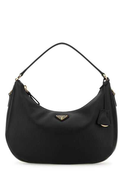 Prada Women Black Leather Handbag