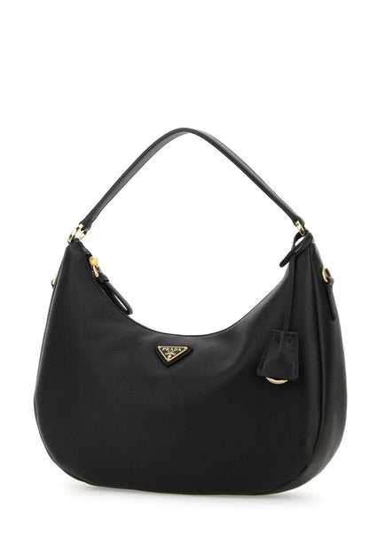 Prada Women Black Leather Handbag
