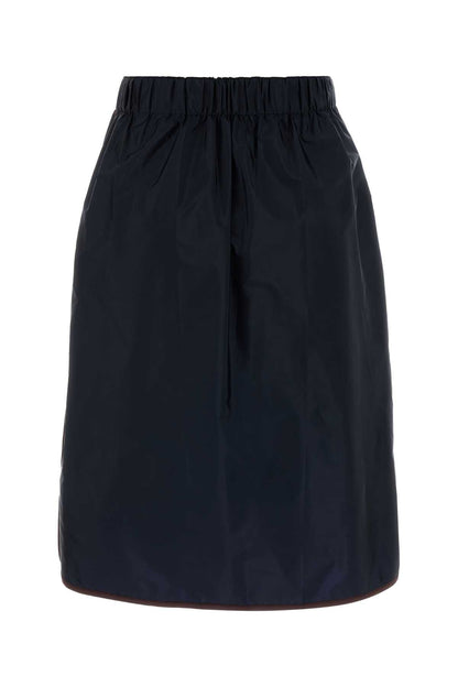 Prada Women Midnight Blue Re-Nylon Skirt