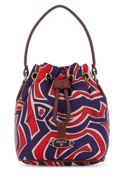 Emilio Pucci Women Printed Canvas Bucket Bag