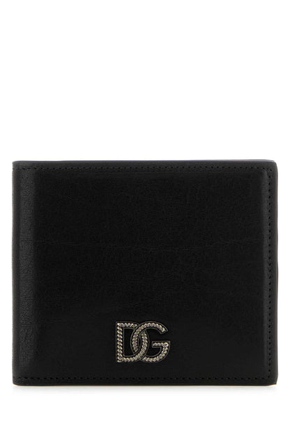 Dolce & Gabbana Men Black Leather Wallet