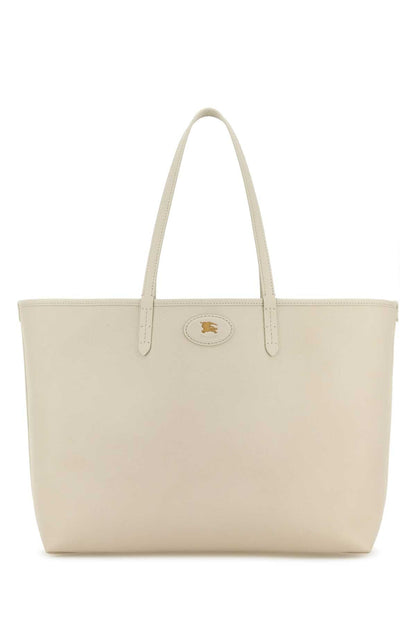 Burberry Women Ivory Leather Reversibile Bag