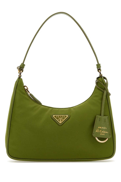 Prada Women Pistachio Green Re-Nylon Prada Re-Edition 2005 Shoulder Bag