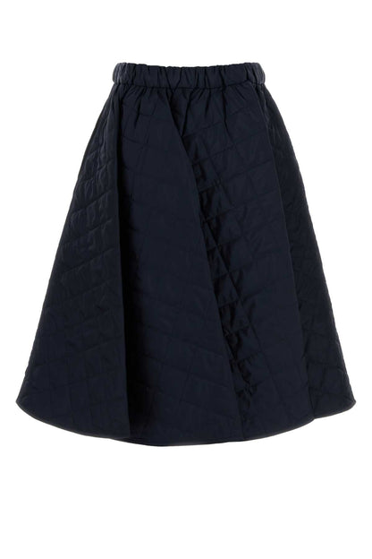 Prada Women Navy Blue Re-Nylon Skirt