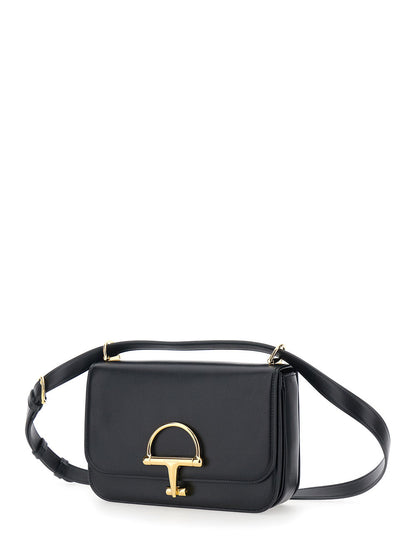Gucci Women 'Siena Small' Black Shoulder Bag With Claw On The Front In Leather Woman