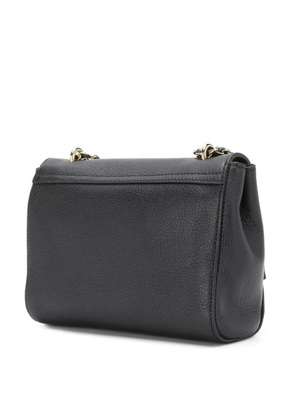 Mulberry Women 'Lilly' Black Shoulder Bag With Twist Lock Closure In Leather Woman
