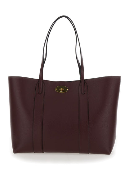 Mulberry Women 'Bayswater Small' Bordeaux Tote Bag With Postman's Lock Closure In Leather Woman