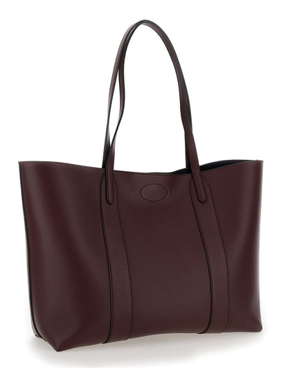 Mulberry Women 'Bayswater Small' Bordeaux Tote Bag With Postman's Lock Closure In Leather Woman