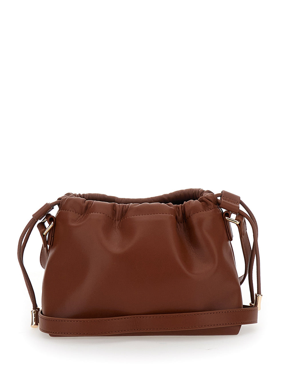 A.P.C. Women 'Ninon Mini' Brown Crossbody Bag With Embossed Logo On The Front And Adjustable Shoulder Strap In Ecoleather Woman