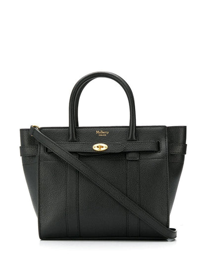 Mulberry Women Batswater Small Black Leather Handbag Mulberry Woman