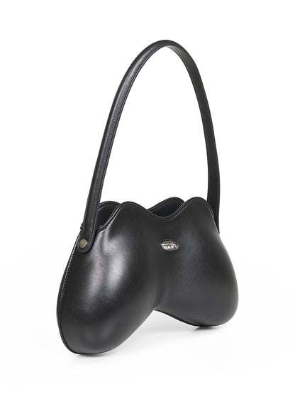 Diesel Women Black Double-D Shoulder Shoulder Bag