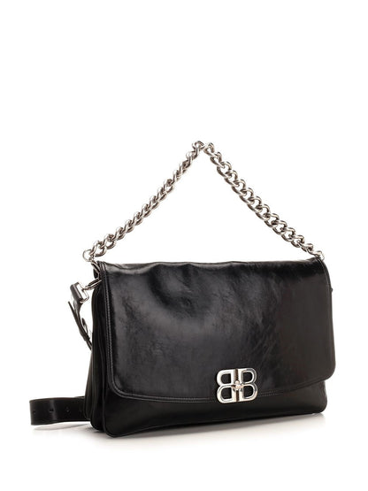 Balenciaga Women "Bb Soft Flap" Large Shoulder Bag