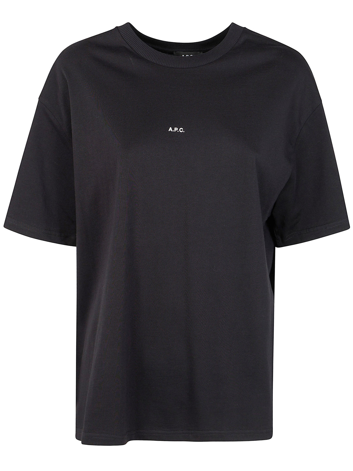 A.P.C. Women "Boxy Micro Logo Gots" T-Shirt