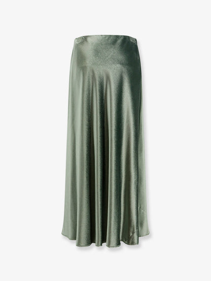 Alberta Ferretti Women Velvet Midi Skirt