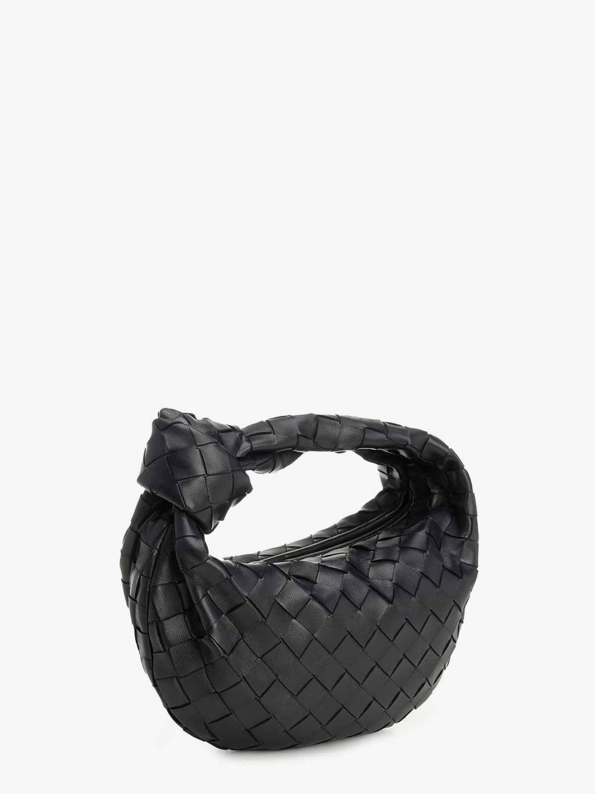 Bottega Veneta Women Mini Jodie Leather Handbag With Intrecciato Motif