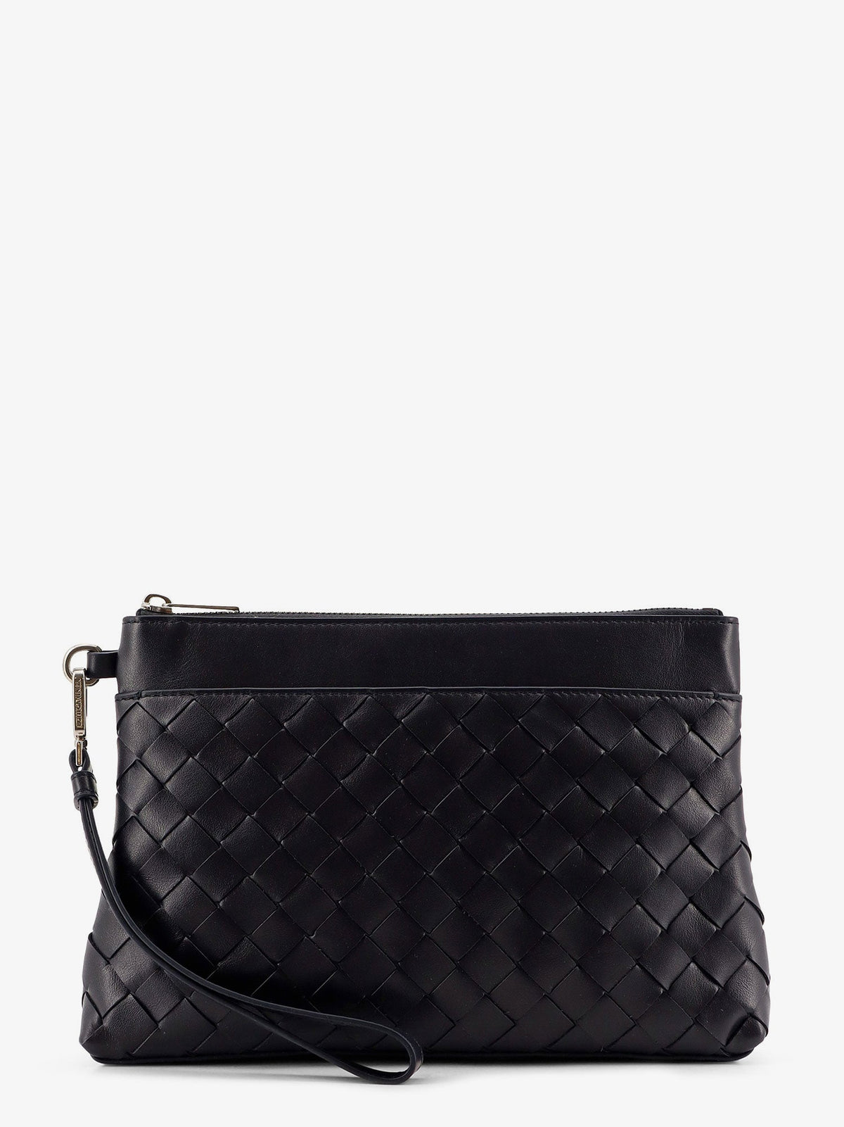 Bottega Veneta Men Intrecciato Prism Leather Pochette
