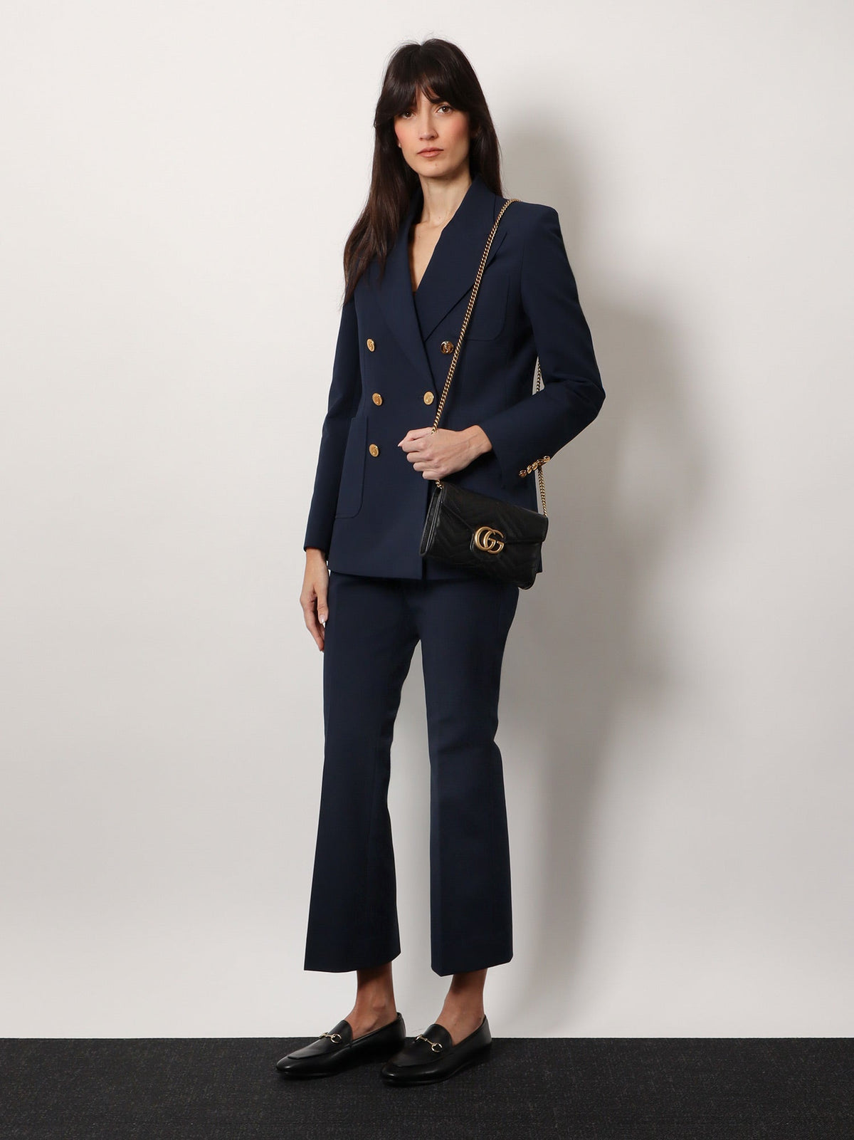 Gucci Women Gg Marmont Quilted Leather Shoulder Bag