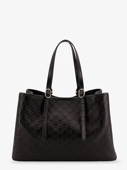 Gucci Women Gg Emblem Leather Shoulder Bag