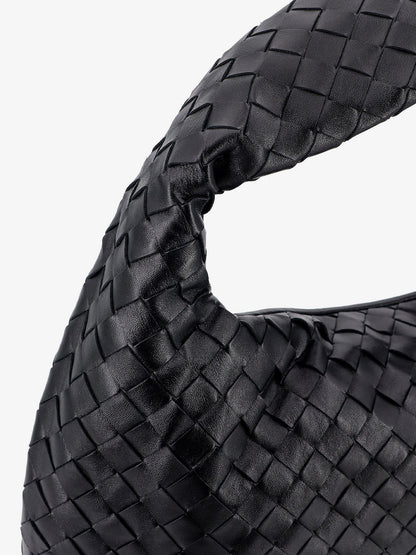 Bottega Veneta Women Hop Leather Shoulder Bag With Intrecciato Motif
