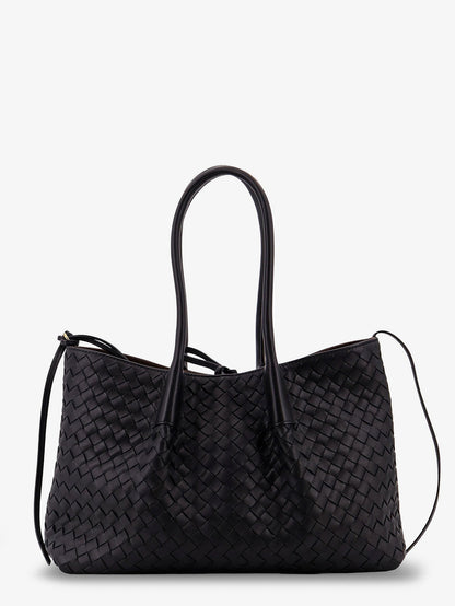 Bottega Veneta Women Pinacoteca Leather Handbag With Intrecciato Motif