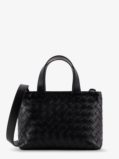 Bottega Veneta Men Leather Crossbody Bag With Intrecciato Pattern