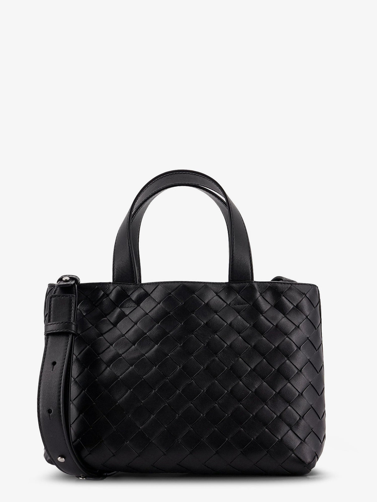 Bottega Veneta Men Leather Crossbody Bag With Intrecciato Pattern