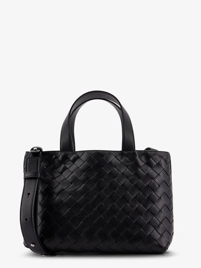 Bottega Veneta Men Leather Crossbody Bag With Intrecciato Pattern