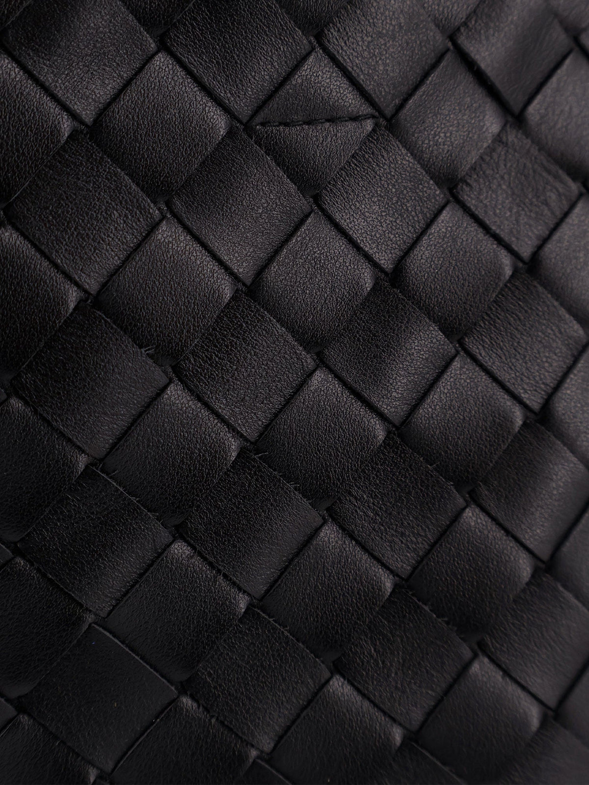 Bottega Veneta Men Leather Crossbody Bag With Intrecciato Pattern
