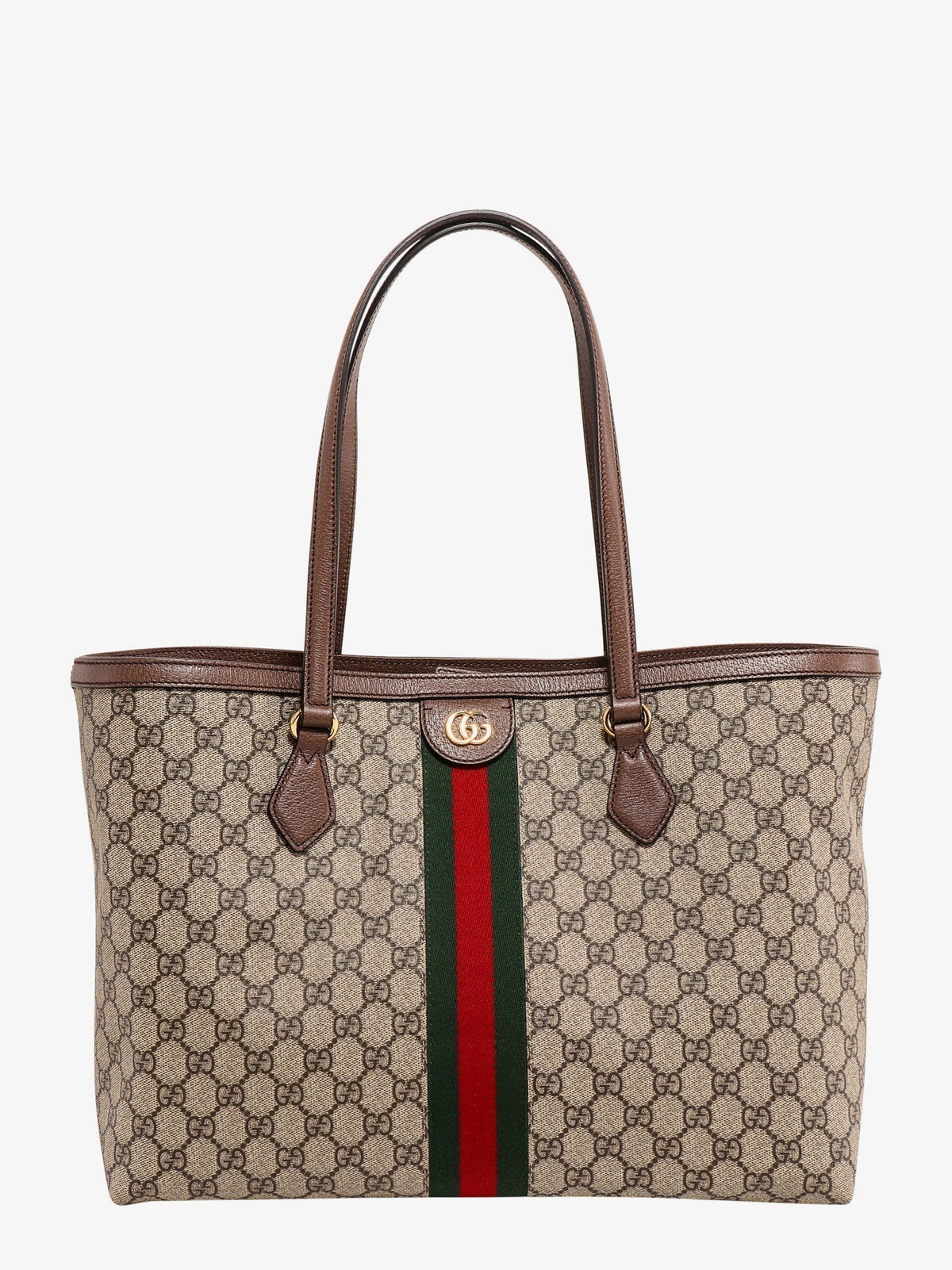 Gucci Women Coated Canvas Ophidia Shopping Bag With Supreme Gg Fabric