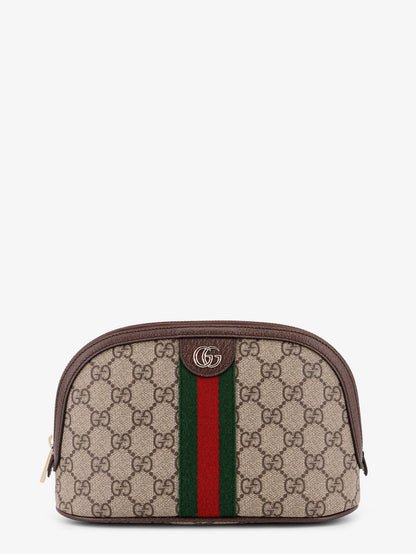 Gucci Women Coated Canvas Beauty Case With Gg Motif