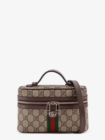 Gucci Women Gg Monogram Fabric Ophidia Vanity Crossbody Bag
