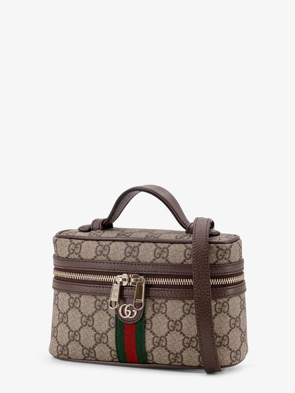 Gucci Women Gg Monogram Fabric Ophidia Vanity Crossbody Bag