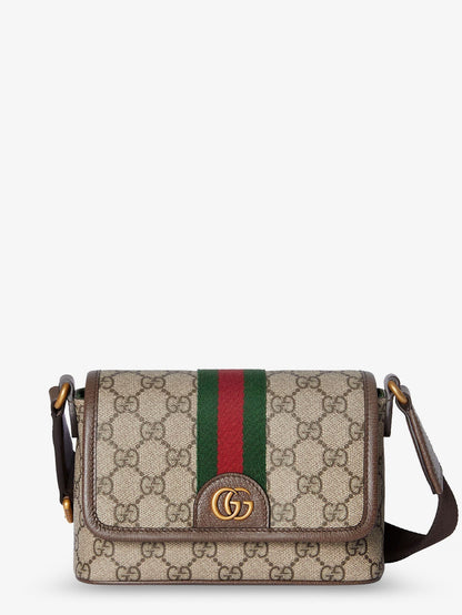 Gucci Men Mini Ophidia Gg Fabric Crossbody Bag
