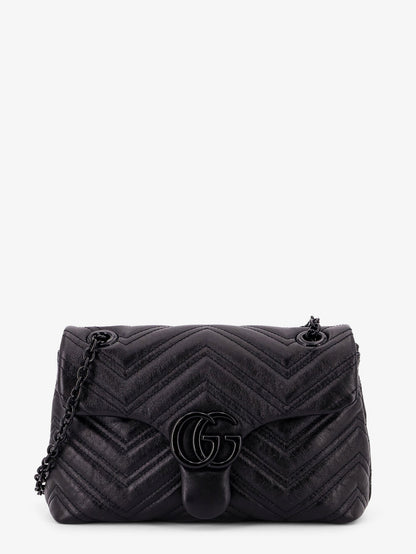 Gucci Women Matelasse Leather Gg Marmont Crossbody Bag