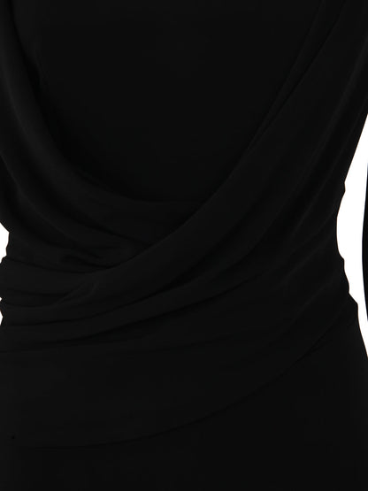Alberta Ferretti Women Long Sleeves V Neck Midi Dress