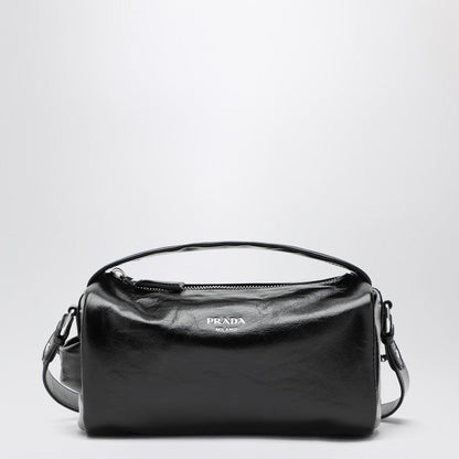 Prada Black Leather Shoulder Bag Men