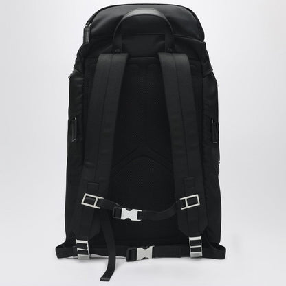 Prada Backpack In Black Re-Nylon And Saffiano Men