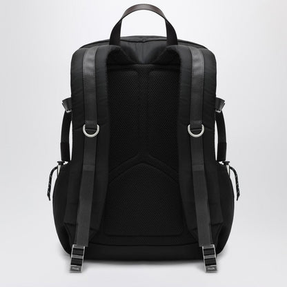 Prada Speedrock Backpack In Black Re-Nylon And Leather Men