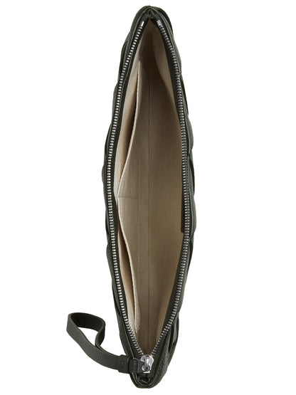 Bottega Veneta Men Woven Leather Clutch Bag